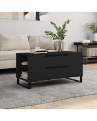 Table basse noir 102x44,5x50 cm bois d'ingénierie | Mobilier & Déco