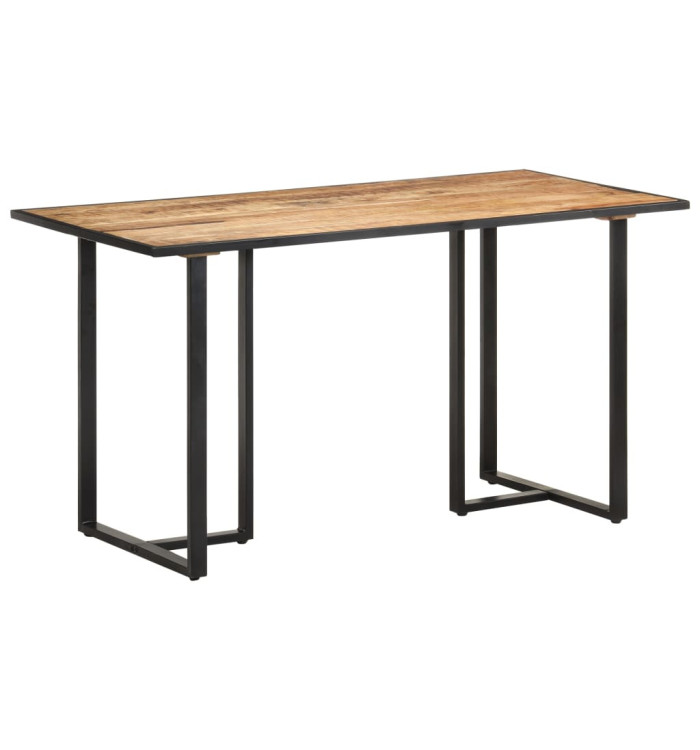 Table de salle à manger 140 cm Bois de manguier brut | Mobilier & Déco