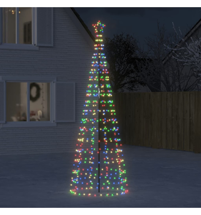 Sapin de Noël à LED avec pointes 570 LED colorées 300 cm | Mobilier & Déco
