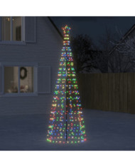 Sapin de Noël à LED avec pointes 570 LED colorées 300 cm | Mobilier & Déco