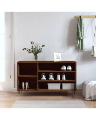 Armoire à chaussures Chêne marron 102x36x60cm Bois d'ingénierie | Mobilier & Déco