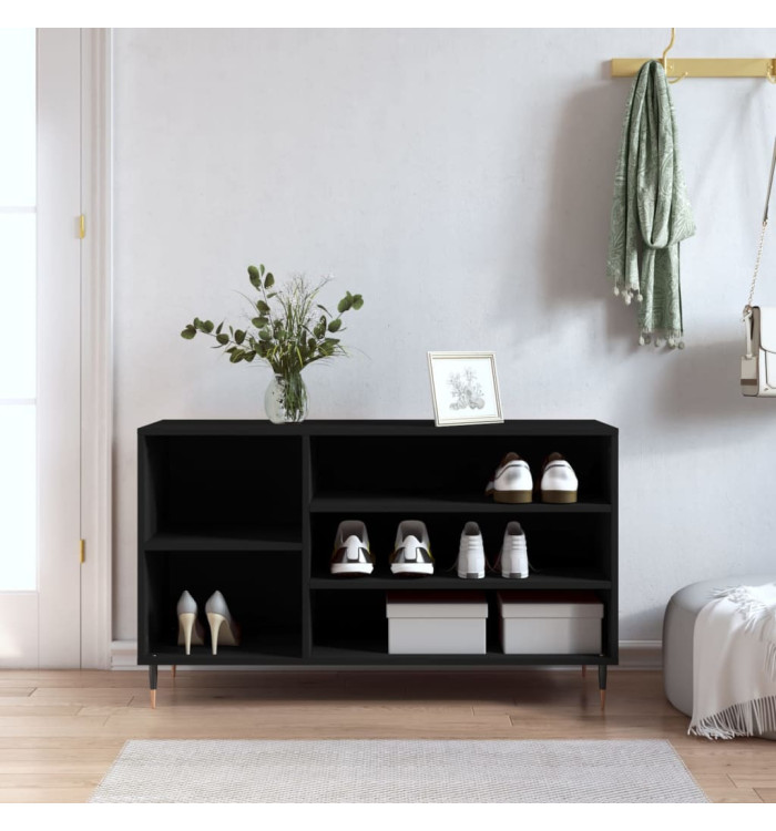 Armoire à chaussures Noir 102x36x60 cm Bois d'ingénierie | Mobilier & Déco