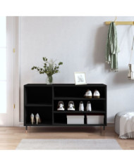 Armoire à chaussures Noir 102x36x60 cm Bois d'ingénierie | Mobilier & Déco