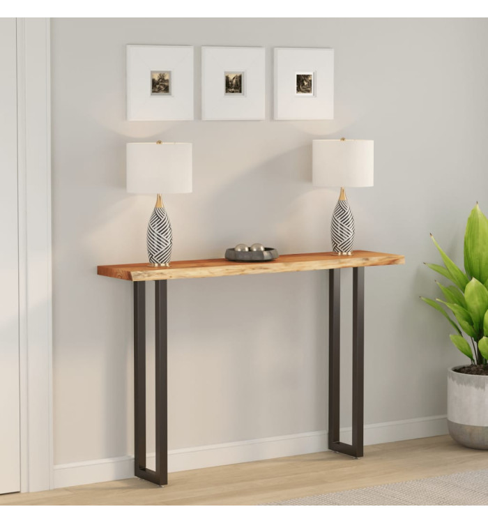 Dessus de table 140x30x3,8 cm rectangulaire bois massif acacia | Mobilier & Déco