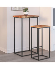 Dessus de table 50x40x2,5 cm rectangulaire bois massif d'acacia | Mobilier & Déco