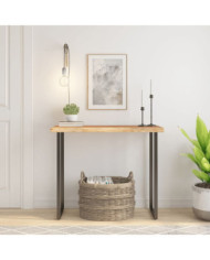 Dessus de table 80x40x3,8 cm rectangulaire bois massif acacia | Mobilier & Déco
