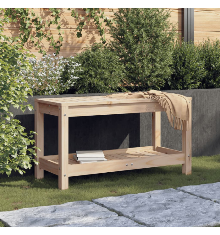 Banc de jardin 82,5x35x45 cm bois massif de pin | Mobilier & Déco