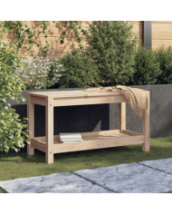 Banc de jardin 82,5x35x45 cm bois massif de pin | Mobilier & Déco
