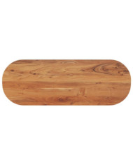 Dessus de table 140x50x3,8 cm ovale bois massif d'acacia | Mobilier & Déco