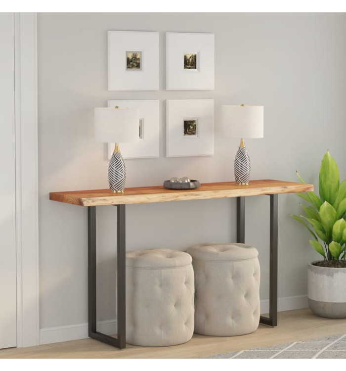 Dessus de table 110x40x2,5 cm rectangulaire bois massif acacia | Mobilier & Déco