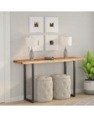 Dessus de table 110x40x2,5 cm rectangulaire bois massif acacia | Mobilier & Déco