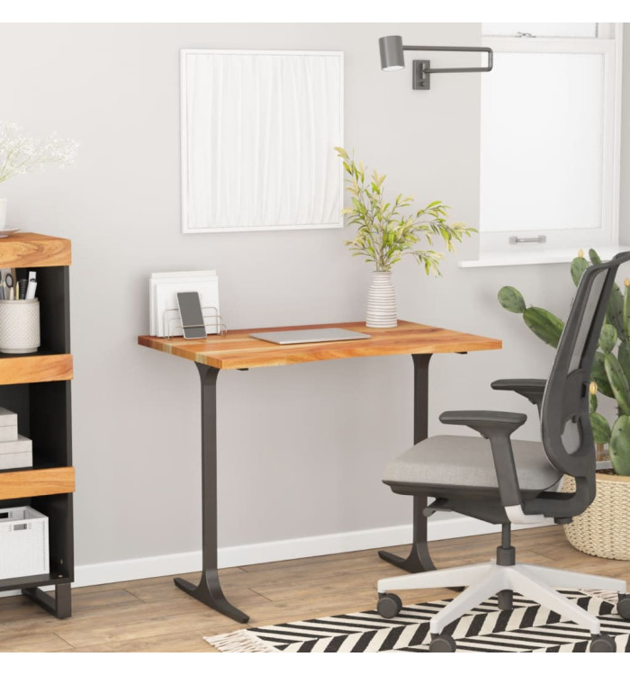 Dessus de bureau 80x60x2,5cm rectangulaire bois massif d'acacia | Mobilier & Déco