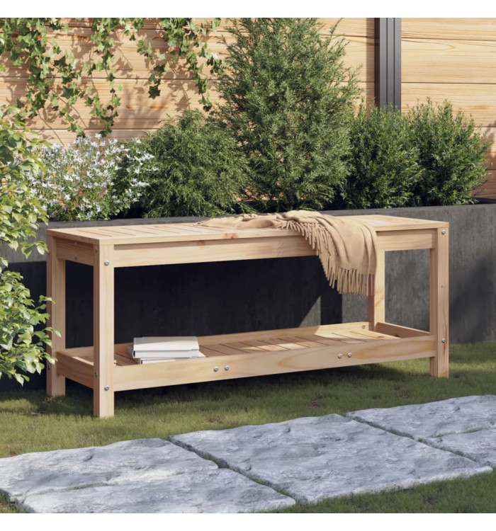 Banc de jardin 108x35x45 cm bois massif de pin | Mobilier & Déco