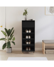 Armoire à chaussures Noir 40x36x105 cm Bois d'ingénierie | Mobilier & Déco