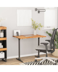 Dessus de bureau 80x50x2,5cm rectangulaire bois massif d'acacia | Mobilier & Déco