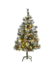 Sapin de Noël artificiel articulé 150 LED et boules 150 cm | Mobilier & Déco