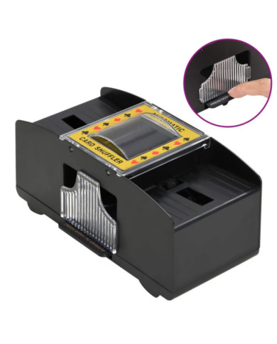 Mélangeur de cartes automatique noir 2 jeux | Mobilier & Déco