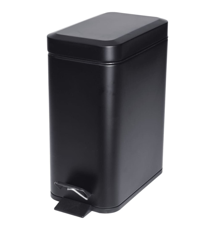 Excellent Houseware Poubelle à pédale 5 L noir mat | Mobilier & Déco