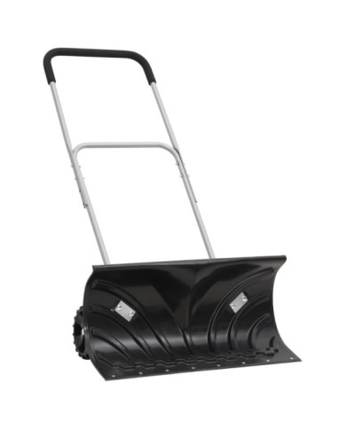 Pelle à neige avec poignée extensible noir 66 cm lame en acier | Mobilier & Déco