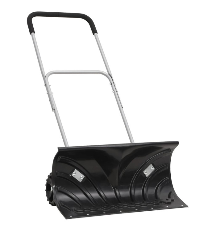 Pelle à neige avec poignée extensible noir 66 cm lame en acier | Mobilier & Déco