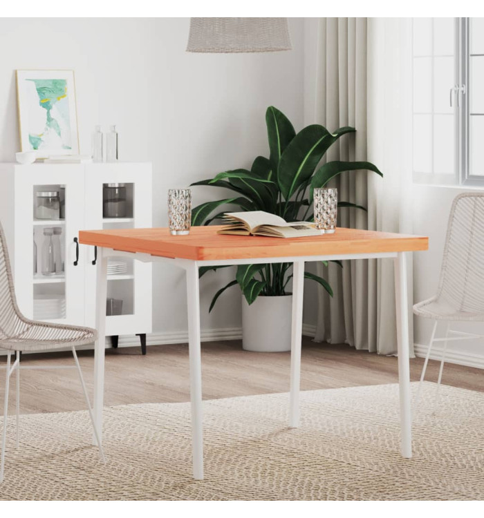 Dessus de table 80x80x4 cm carré bois massif de hêtre | Mobilier & Déco