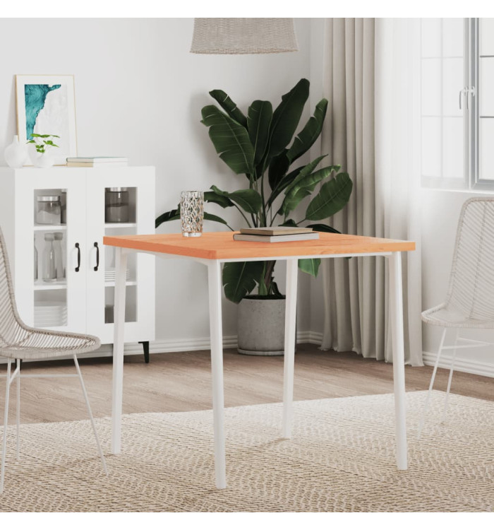 Dessus de table 70x70x2,5 cm carré bois massif de hêtre | Mobilier & Déco
