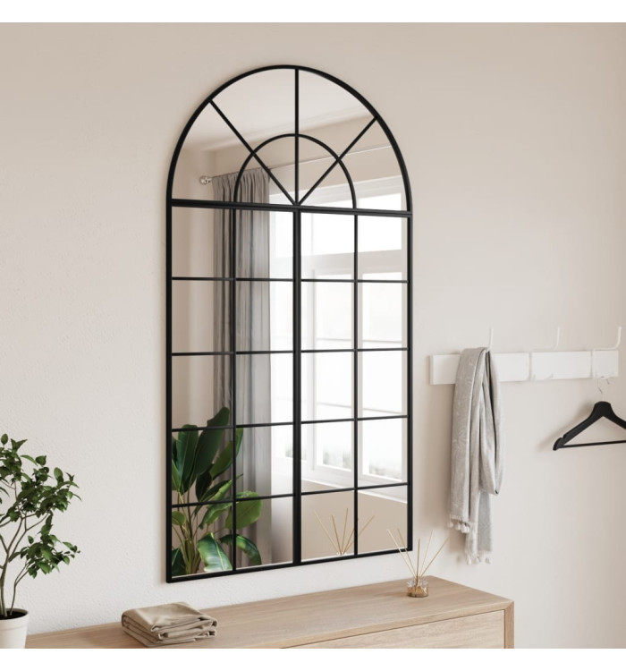 Miroir mural noir 80x140 cm arche fer | Mobilier & Déco