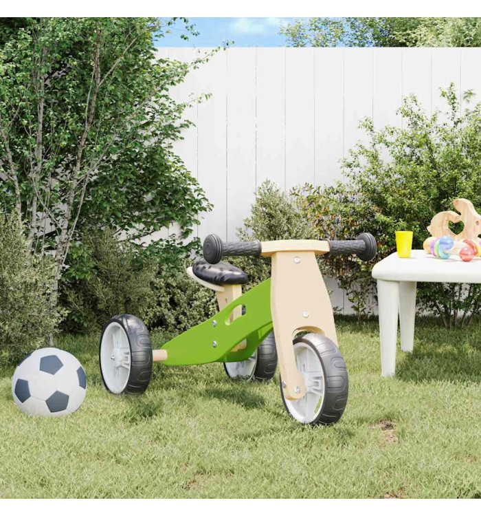 Vélo d'équilibre pour enfants 2-in-1 vert | Mobilier & Déco