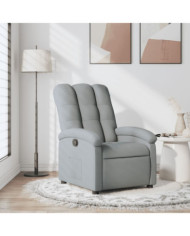 Fauteuil inclinable Gris clair Tissu | Mobilier & Déco