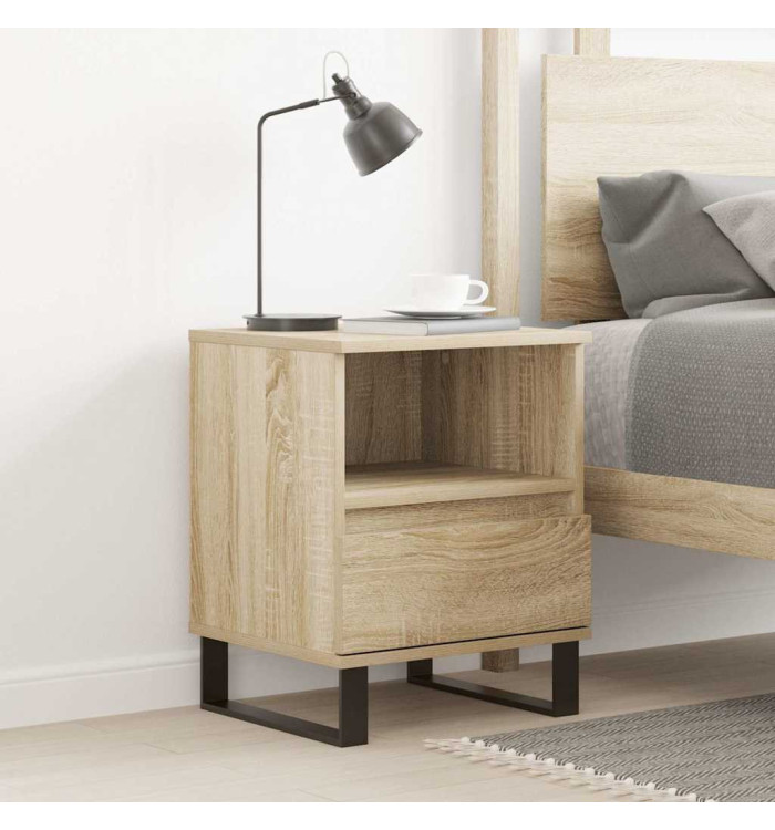 Table de chevet chêne sonoma 40x35x50 cm bois d’ingénierie | Mobilier & Déco