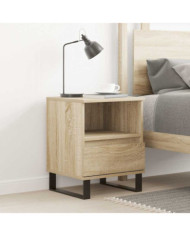 Table de chevet chêne sonoma 40x35x50 cm bois d’ingénierie | Mobilier & Déco