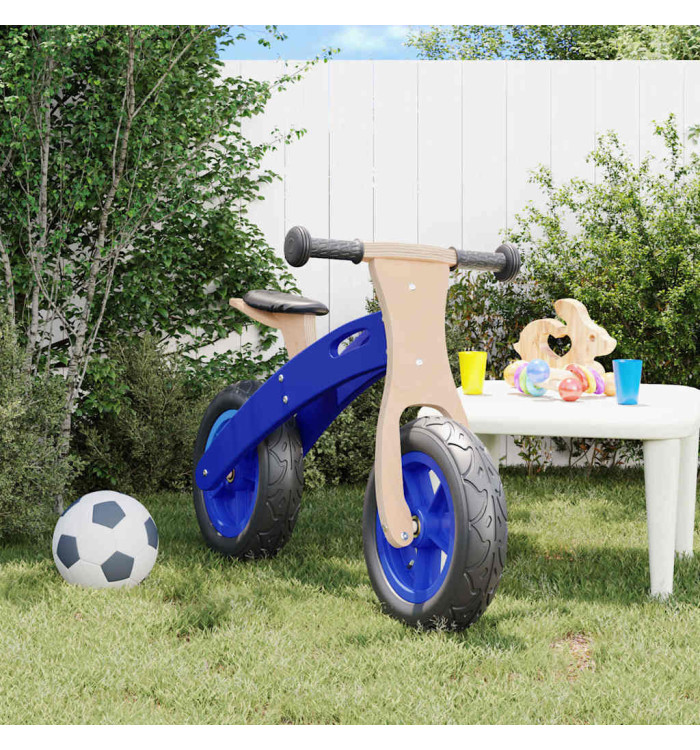 Vélo d'équilibre pour enfants avec pneus pneumatiques bleu | Mobilier & Déco