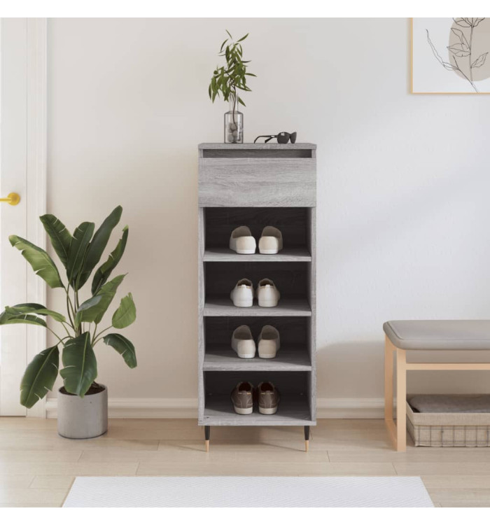 Armoire à chaussures Sonoma gris 40x36x105 cm Bois d'ingénierie | Mobilier & Déco