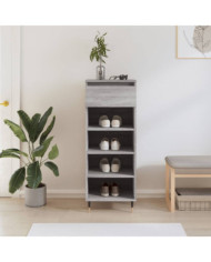 Armoire à chaussures Sonoma gris 40x36x105 cm Bois d'ingénierie | Mobilier & Déco