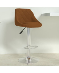Tabouret de bar Marron Velours | Mobilier & Déco
