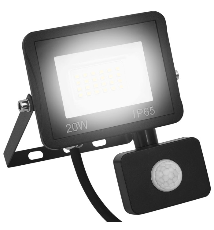 Projecteur à LED avec capteur 20 W Blanc froid | Mobilier & Déco