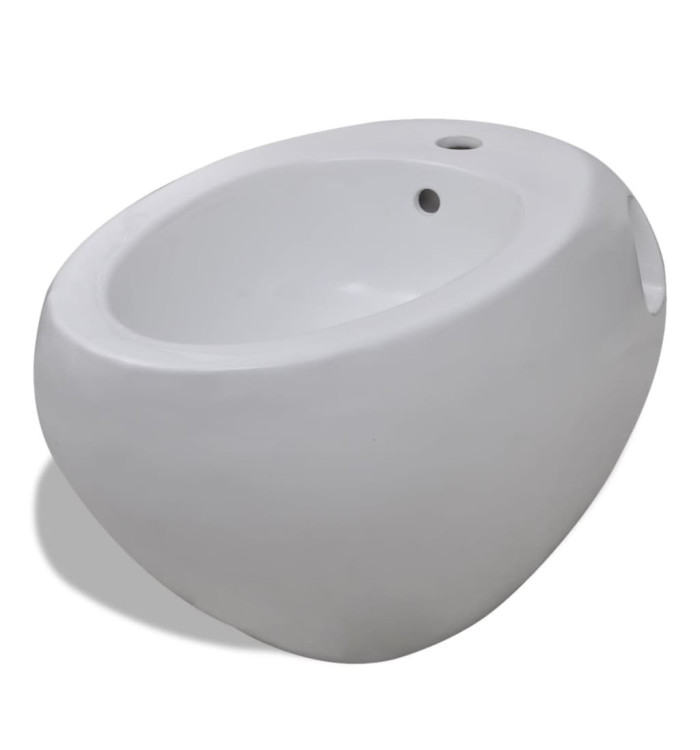 Bidet suspendu en céramique sanitaire blanc | Mobilier & Déco