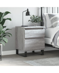 Table de chevet sonoma gris 40x35x50 cm bois d’ingénierie | Mobilier & Déco