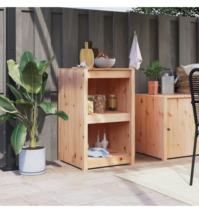Armoire de cuisine d'extérieur 55x55x92 cm bois de pin massif | Mobilier & Déco