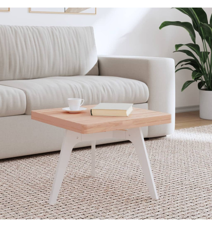 Dessus de table 50x50x4 cm carré bois massif de hêtre | Mobilier & Déco
