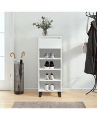 Armoire à chaussures Blanc brillant 40x36x105cm Bois ingénierie | Mobilier & Déco