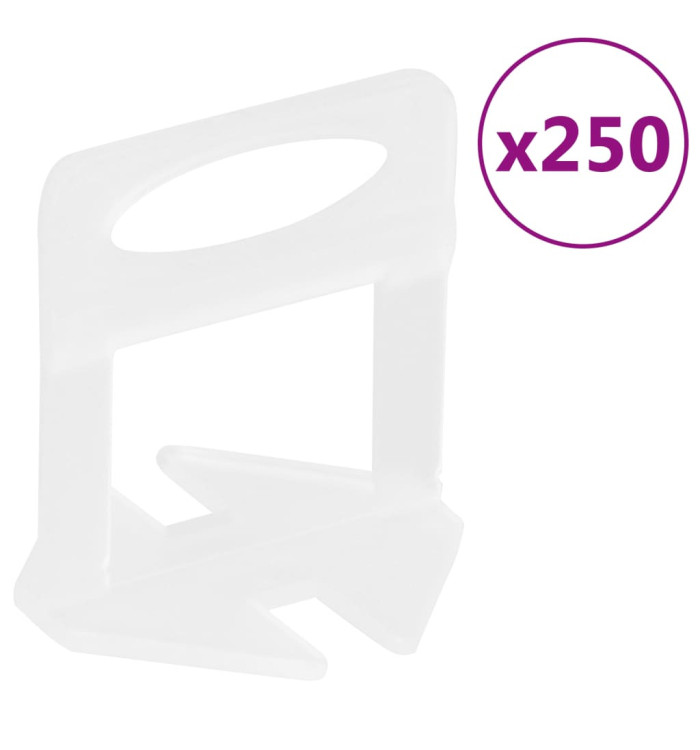Clips de nivellement de carreaux 250 pcs 2 mm | Mobilier & Déco