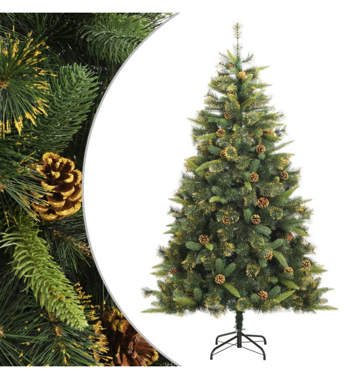 Sapin de Noël artificiel articulé avec pommes de pin 240 cm | Mobilier & Déco