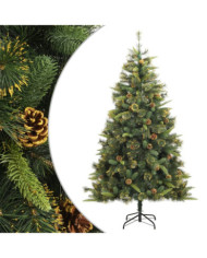 Sapin de Noël artificiel articulé avec pommes de pin 240 cm | Mobilier & Déco