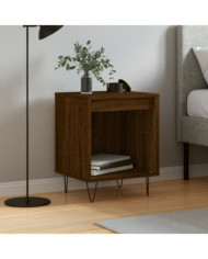Table de chevet chêne marron 40x35x50 cm bois d’ingénierie | Mobilier & Déco