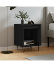 Table de chevet Noir 40x35x50 cm Bois d’ingénierie | Mobilier & Déco