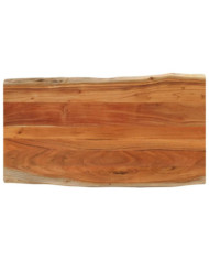 Dessus de table 110x60x3,8cm rectangulaire bois massif d'acacia | Mobilier & Déco