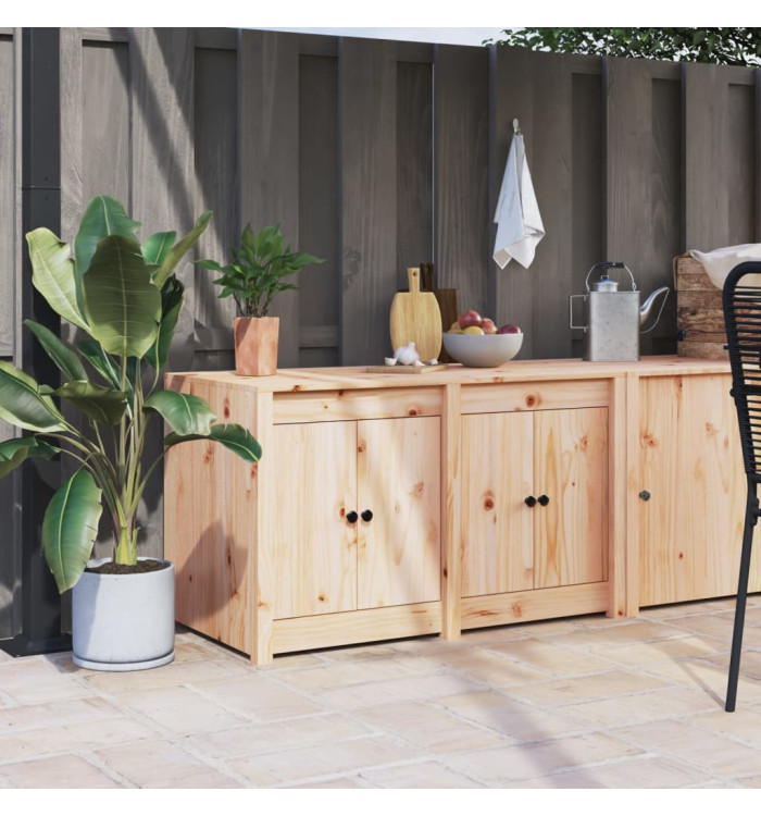 Armoire de cuisine d'extérieur 106x55x64 cm bois de pin massif | Mobilier & Déco