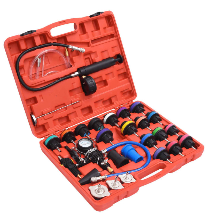 Kit de testeur de pression du radiateur 28 pcs | Mobilier & Déco