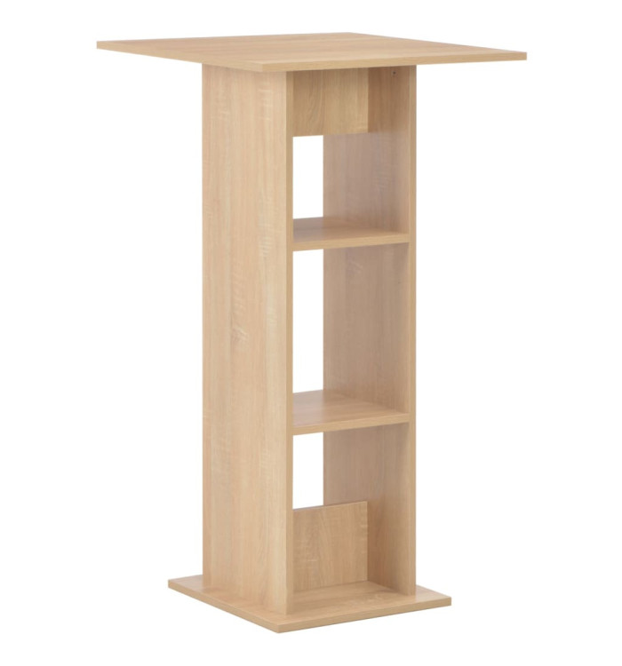 Table de bar Chêne 60x60x110 cm | Mobilier & Déco